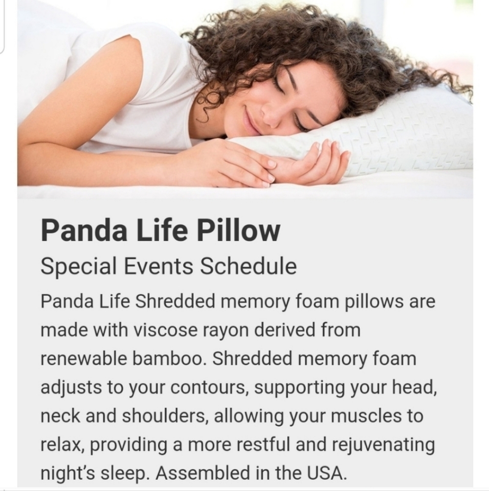 Bamboo #296 Pillow 6" Shredded Memory Foam Soft Zip Cover Costco - Picture 4 of 15
